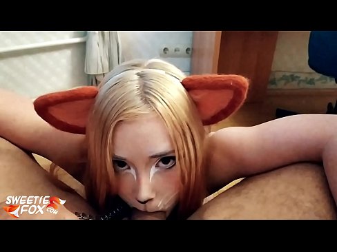 ❤️ Kitsune glutas dikon kaj kumas en ŝia buŝo ❌ Seksofilmeto ĉe ni ❌